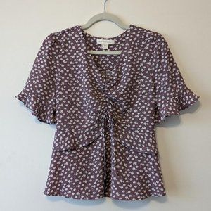 Monteau Flowy Short Sleeve Mauve Juniors XL